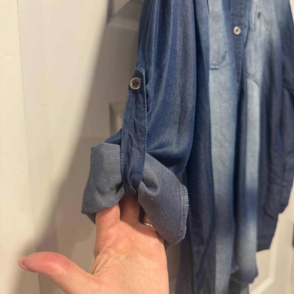 Zenana Outfitters Blue Denim Tunic - Picture 4 of 7